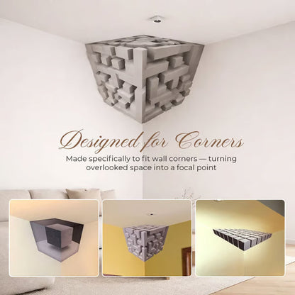 Modern Geometric Corner - Wall Art That Reshapes Reality 🧠✨